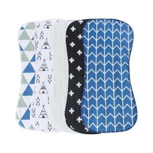 Baby Spit Up Cloth And Nursing Shoulder Protector 3 Layer Cotton Fabric Highly Absorbent For Delicate Skin Easy Foldable