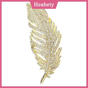 Heabety  Sang Trọng Tinh Tế Đầy Đủ Rhinestone Lông Trâm Cài Cho Phụ Nữ Cô Gái Thanh Lịch Tính Khí Trâm Đồ Trang Sức Mỹ Phụ Kiện Quà Tặng