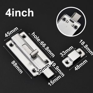 Kunci Grendel Slot Pintu Geser Stainless Tebal 2 3 4 Inch Stenlis Selot Jendela Door Bolt Kunci Pengunci Gudang