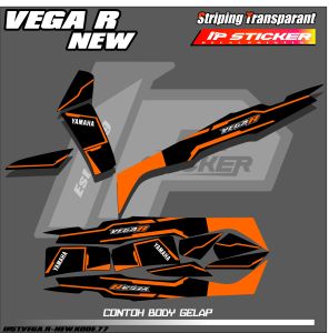 VEGA R NEW (COD) STIKER STRIPING MOTOR YAMAHA VEGA R NEW - STIKER LIST DESAIN RACING SIMPLE IP.PROJECT HOLOGRAM DAN TRANSPARAN BISA COD IP.KODE-77