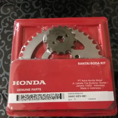 Gear Set Gir Kit Paket Rantai Roda Honda Supra X Lama Fit Old KEV