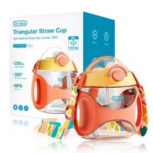 Dr.isla Childrens Water Cup With Straw For 0-3 Years Old Leak-proof And Free Shoulder Strap WBP32
