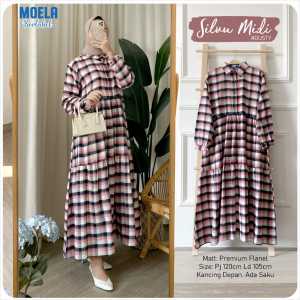 MIDI DRESS SILVU LD 105 BY ORIGINAL MOELA BERLABEL