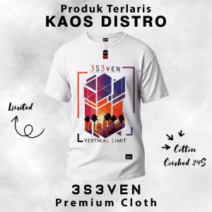 Vertikal Limet Tshirt Baju Kaos Distro Premium cowo clasik cotton 24 S - 3S3ven Clothing Official