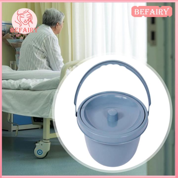 Befairy Bedside Commode Bucket Portable Toilet Bucket Thickened with ...