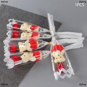 [COD] dgheg สบู่รูปหมี1ชิ้นช่อกุหลาบของขวัญวันวาเลนไทน์สำหรับช่อดอกไม้วันแต่งงานของตกแต่งบ้านที่ถือดอกกุหลาบเทียม