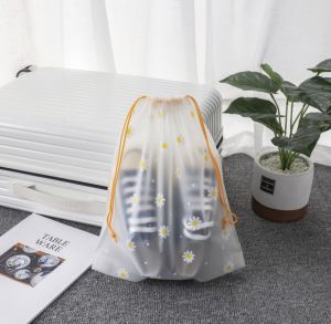 🔥พร้อมส่งจากไทย ส่งไว🔥ถุงหูรูด ถุงจัดระเบียบกระเป๋าเดินทาง ถุงจัดระเบียบเอนกประสงค์ ลายสกรีนน่ารัก ขนาดเล็ก-ใหญ่