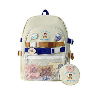 Mismi Demi Bag Tas Ransel Wanita Korean Cute Stylish Backpack Sekolah Perempuan Trendy - 32D