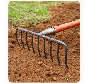 [DC-NT-33CM-11R] Dụng Cụ Nông Trại Cuốc Đất Xới Đất Lật Cỏ Tơi Xốp Đa Năng – Cào Nhiều Răng Thép Chắc Chắn Bền Bỉ