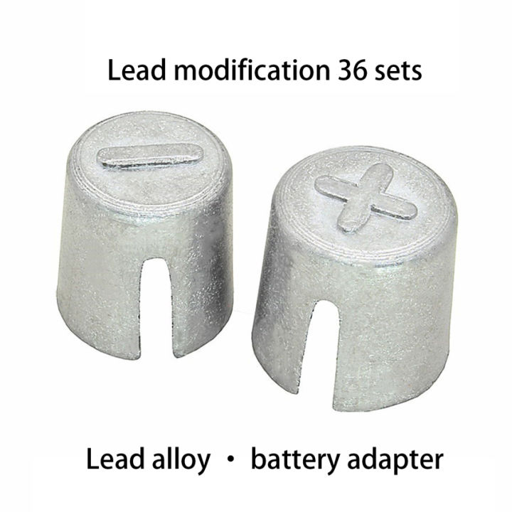 2Pcs Car Auto Battery Terminal Converters Positive Negative Post