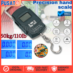 PUSAT69 Timbangan Gantung Digital Portable Scale 50kg Gantungan Ikan Laundry Ekspedisi Kurir Buah