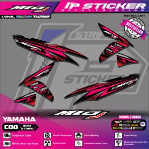 (cod) sticker motor MIO J - sticker striping variasi list yamaha MIO J 001