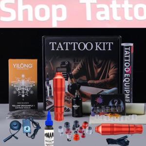 Bộ máy pen Tattoo Kit kèm pin tích điện lược bỏ rắc cắm