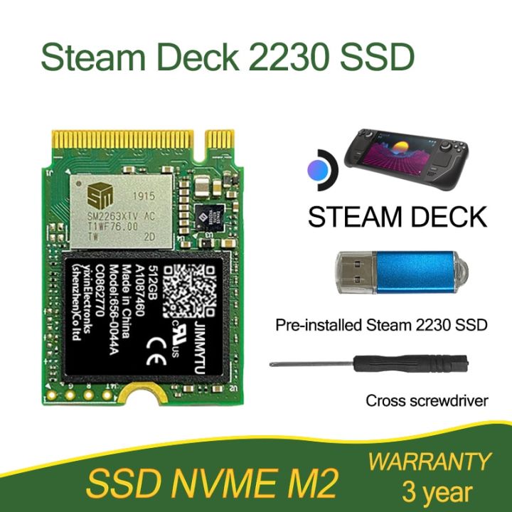 ssd m2 nvme 2230 1tb 512gb Sata High Performance PCIe Gen 4x3 For Steam ...