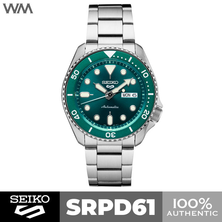 Seiko 5 shop sports green dial