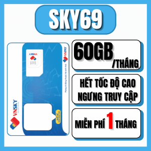 SIM 4G VNSKY Data 5GB - 8GB/Ngày Tốc Độ Cao Lướt Mạng Cực Mượt Miễn Phí 1 Tháng Đầu SKY69 SKY79 SKY89 SKY5G89 SKY99 SKY99KM SKY109 | FREESHIP - CHƯA KÍCH HOẠT