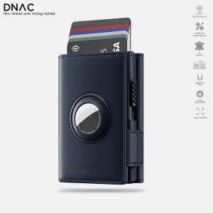DNAC Mini Wallet Card Holder RFID with Airtag Case