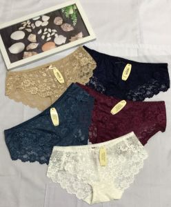 Quần Lót Nữ Thun Ren 8301 Size (50Kg-55Kg) - Quần Chip Nữ vải ren co dãn 4 chiều thoải mái mặt vải mềm mỏng mịn mát nhiều màu đẹp