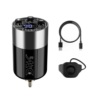 RCA Jump Start Tattoo Power Supply Finger Control Dot Work Wireless Battery 1500mAh Rechargeable Pack