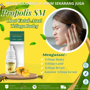 Propolis Sm - Obat Telinga Kurang Pendengaran Budeg Sebelah Nyeri Telinga Infeksi Telinga Telinga Berdengung