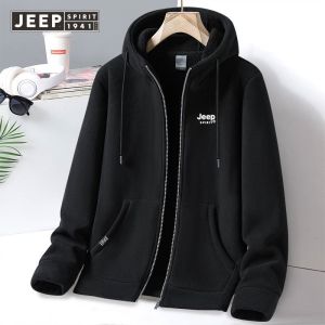 Jeep Spirit 1941 estd nam áo len ngoài trời lông cừu bộ ngoài trời mùa đông áo khoác Jacket Lông Cừu lót lông cừu dày san hô lông cừu Cừu lông cừu Áo khoác nam