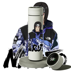 NARUTO fashion brand collaboration anime two-dimensional water cup vacuum flask Uzumaki Naruto Uchiha Itachi 304 stainless steel smart male and female student Birthday gift