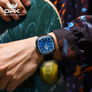 OPK watch for men elegant special design stainless steel strap brand original waterproof import movement simple fashion style