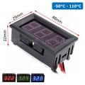 TC001 เครื่องวัดอุณหภูมิ เทอร์โมมิเตอร์ 0.56” LED 12V Thermometer Temperature meter (-50°C-110°C). 