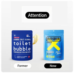 Foaming Toilet Cleaner Toilet Bubble Removing Bacteria and Odor (40gx5 packs/ 240g)