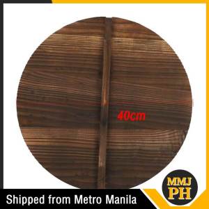 Wooden Wok Lid Hand Crafted Wooden Pot Cover Anti-Scalding Wood Wok Cover Kitchen Tool