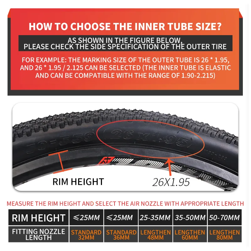 chart bicycle interior tube