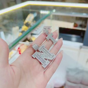 {loại1} Mặt dây chuyền chữ T nhỏ gắn đá bagguet nhân tạo siêu sáng Kami trang sức sỉ
