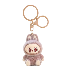 Car Keychain Backpack Bag Pendant Charm Lovely Plush Anime Doll Keychain Sitting Anime Doll Toy Backpack Accessories