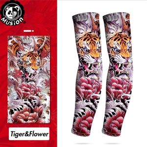 Musion ปลอกแขนป้องกันแดด ลายรอยสัก  แฟชั่นสำหรับสำหรับผู้ชาย