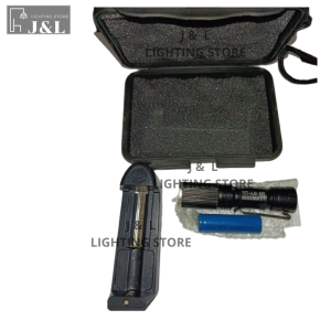 SENTER POLICE POLISI ZOOM IN OUT POWER FREE BOX HITAM