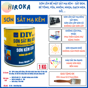 (Lon 900G) Sơn Sắt Mạ Kẽm Sơn Gỗ Bê tông Gạch Nhựa Kính và Nhiều Bề Mặt Vật Liệu Khác - DIY