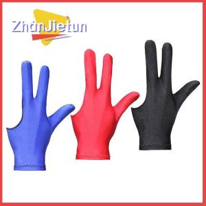 zhanjietun Găng tay hồ bơi ba ngón tay Găng tay trái kích thước trung bình bi-a Cung cấp găng tay bi-a biliardo guanti Snooker mịn