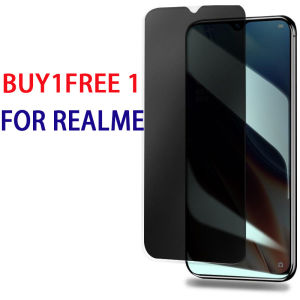 Buy 1 Free 1 Anti-Spy Peep Tempered Glass For Realme 10 6 7 6i 7i 5 5i 3 8 9i Pro C55 C33 C30s C11 C12 C15 C25 C30 C31 C35 C21 C11 C2 C3 C21Y 50i GT Neo3 narzo X50-5G X3 SuperZoom 50A Prime Privacy Screen Protector