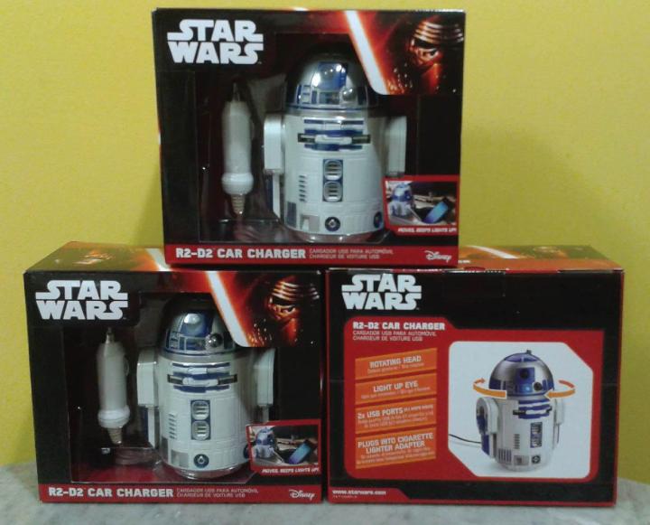 Star Wars R2D2 USB Car Charger Dual Usb Charging Ports 2.1A