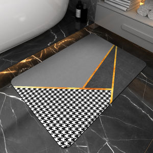 [SG STOCKS] Nordic Soft Diatomite Anti Slip Quick Absorbent Shower Floor Mat/ Welcome Floor Mat (40x60cm)