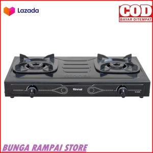 promo Kompor RINNAI RI-202S Kompor Gas 2 Tungku Body Teflon bergaransi