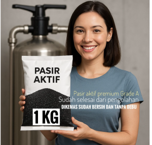 PASIR AKTIF-1KG-MEDIA FILTER AIR-PENJERNIH AIR