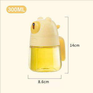 YESPERY 300ml Little Bear Oil Spray Bottle 60 ° Fine Spray Glass Oil Bottle Cooking Dispensers Olive Oil Sprayer for Air Fryer Salad ﻿
