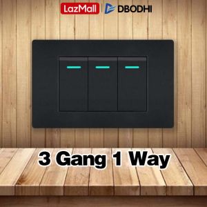 【Buy 1 Take 1】Wide Series Wall Switch and Outlet Household Universal Wall Light Switch Black USB Wall Power Socket Suitable for Orange Utility Box