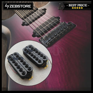 Pickup Gitar Guitar Double Coil Humbucker 7 Strings Set Black