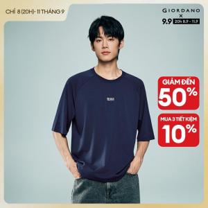 GIORDANO Men T-Shirt Round Neck Raglan T-Shirt Casual Stylish Trendy Elegant Comfortable Fashion Classic Modern 13026329