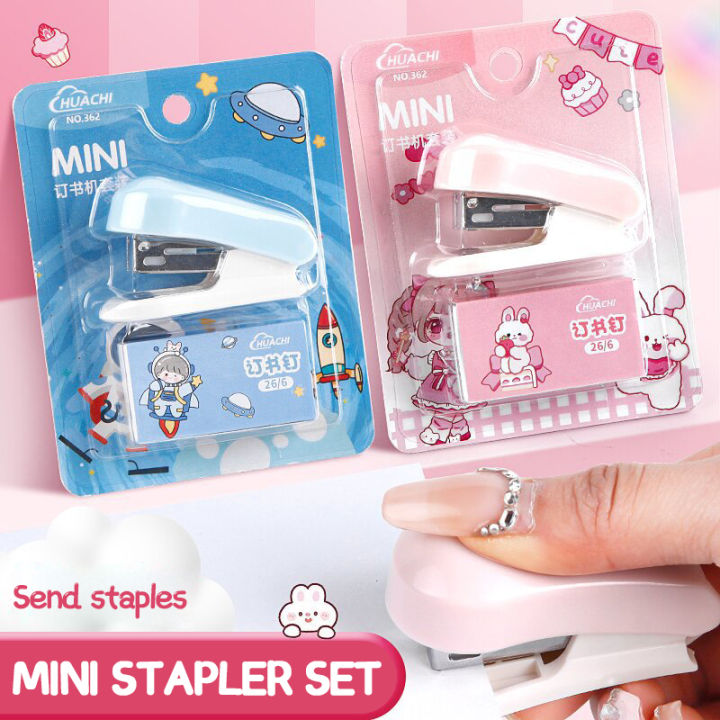 Child Stapler 【1-3 Days Delivery】Cartoon Portable Mini Stapler cheap cute students ...