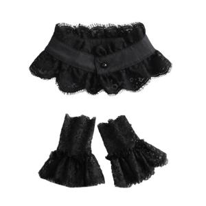 Cổ áo giả Và Còng Thiết Lập Cho Phụ Nữ Trang Phục Lông Mi ren hoa Có Thể Tháo Rời Vòng Cổ Choker Cổ áo giả Và Giả Tay Áo
