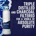 ERISTOFF Premium Vodka - 700ml / 70cl, 37.5% ABV - Charcoal Filtered, Triple Distilled Vodka Spirit. 