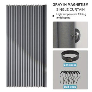 Magnetic Waterproof Shower Curtain for Bathroom Foldable Durable Material Easy to Use